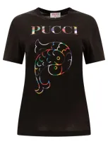 Emilio Pucci T-shirt With Logo In Black