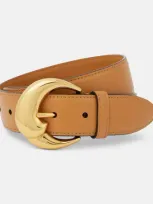 Etro Paisley Leather Belt In Brown