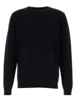 Giorgio Armani Midnight Blue Wool Blend Sweater