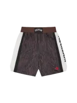 Icecream Europe Kids' Woodgrain Basketball Short In Brown