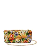 Isla Anne Sequinned Shoulder Bag In Yellow