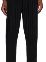 Issey Miyake Black Basics Trousers In 15-black