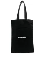 Jil Sander Large Book Tote Bags In Black