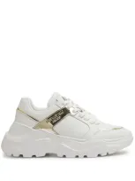 Just Cavalli Logo-print Sneakers In White