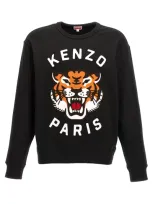 Kenzo Sweatshirt With Tiger Logo In Black