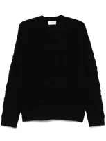 Laneus 3d-knit Sweater In Black