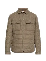 Moncler Gasserhof Collared Padded Jacket In Brown