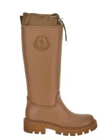 Moncler Kickstream High Boot In Brown