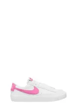 Nike Kids' Blazer Low '77 Low Top Sneaker In White/playful Pink/sail