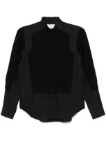 Noir Kei Ninomiya Multi-panel Shirt In Black