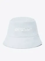 Off-white Bookish Logo-detail Bucket Hat In Blue