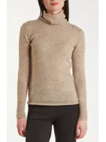 Oyun Kate Funnel Neck Sweater In Fawn