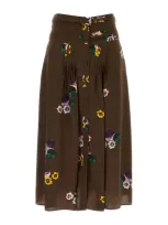 Prada Skirts In Brown