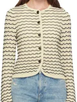 Rag & Bone Off-white Elisa Cardigan In Turtledove