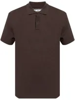 Samsoe & Samsoe Cotton Polo Shirt In Brown