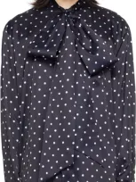 Simone Rocha Navy Front Bow Easy Shirt