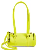 Telfar Small Faux Leather Duffle Bag In Yellow