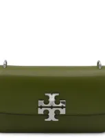 Tory Burch Convertible Eleanor Foldover Top Small Shoulder Bag In Green