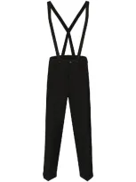 Visvim Black High Waist Camus Straight Leg Trousers