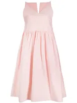 Sofie D'hoore Dumble Cotton Midi Dress In Pink