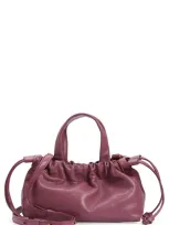 Madewell Mini The Piazza Leather Crossbody Bag In Warm Violet